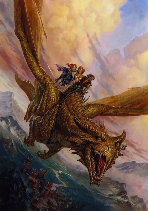 Todd Lockwood, Dragon Medieval, Dragon Riders, Here There Be Dragons, Dnd Dragons, Cool Dragons, Here Be Dragons, Dragon Rider, Dragon Pictures