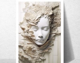 SivDesignBoutique - Etsy.de Paper Mache Art Sculpture, 3d Relief Art, Paper Mache Art, 3d Painting, Calming Colors, 3d Wall Art, Sculpture Clay, Boho Wall Art, Natural Texture