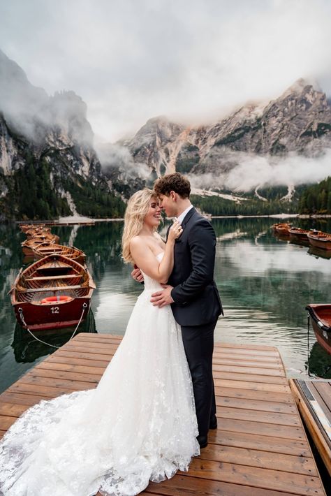 Elopement in Italian Alpine intimate wedding for boho bride. #dolomites #amalficoast #cambridgewedding #londonwedding #londonbride #ukweddingphotographer #londonweddingphotographer #londonelopment #santoriniweddingphotographer #ukwedding #essexwedding #lakecomowedding #essexphotographer #essexweddingphotographer #cambridgephotographer #chelseawedding #londonphotographer #destinationwedding #italywedding #elopement #ช่างภาพ #santoriniwedding #couplegoal #bohobride #bohowedding #weddinginspo Dolomites Wedding Photography, Dolomite Elopement, Wedding Dolomites, Dolomites Elopement, Pre Shoot, Chelsea Wedding, Authentic Love, London Bride, Wedding In Italy