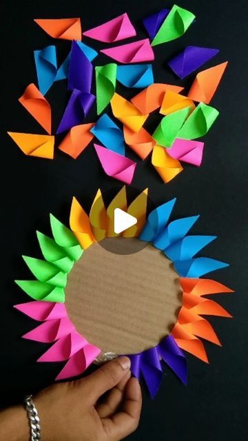 Craft Shiba on Instagram: "Beautiful Paper Flower Wall Ideas #reels #insta #diy #crafts #creative #wallhinging #papercraft" Paper Flower On Wall, Rakhi Paper Craft Ideas, Paper Crafts Wall Decoration, Paper Craft Decoration Ideas, Rakhi Creative, Diy Paper Wall Decor, Flower Wall Ideas, Diy Wall Hanging Paper, Chocolate Haystacks