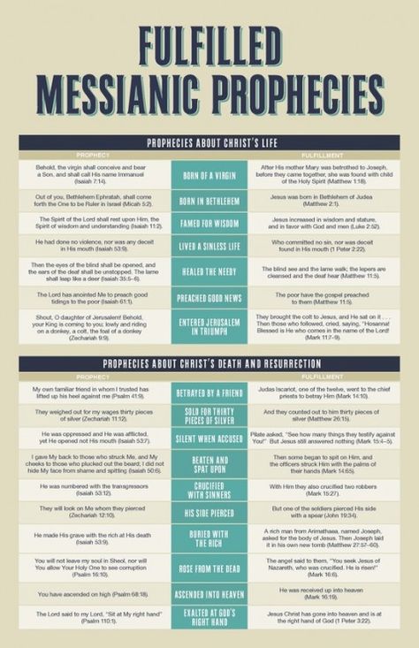 17 Old Testament Messianic Prophecies Fulfilled by Jesus Christ in the New Testament [Infographic] | Kevin Halloran // A Christian Blog to Inform and Transform Messianic Prophecies, Messianic Judaism, Bible Study Help, Bible History, Bible Study Tools, Bible Facts, Life Quotes Love, Bible Prophecy, Scripture Study