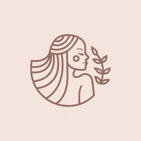 Beauty Nature Woman Logo - #logo #logodesign #elegantlogo Brows Logo, Atelier Logo, Elegant Pose, Nature Woman, Spa Logo Design, Timeless Logo Design, Skincare Logo, Logo Design Love, Boutique Logo Design