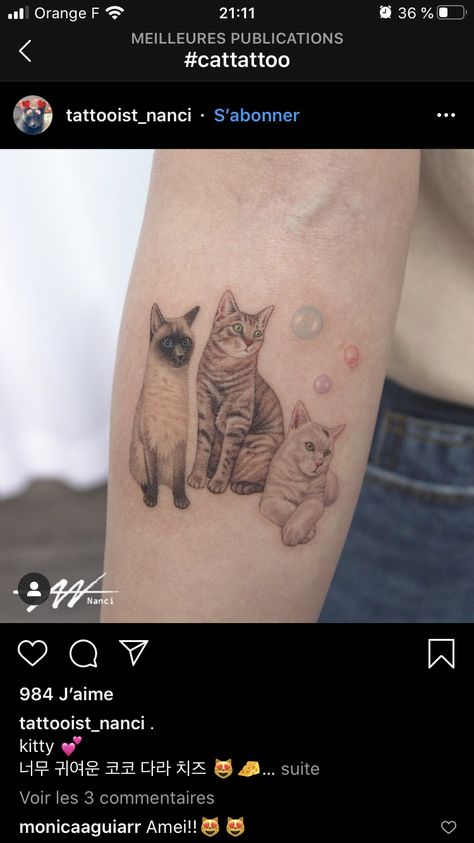 Simple Cat Tattoo, Cat Portrait Tattoos, Line Art Simple, Pet Tattoos, Shoulder Cap Tattoo, Cat Tattoo Ideas, Kitty Tattoos, Live Tattoo, Witch Tattoo