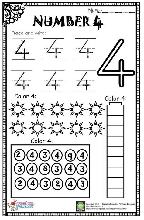 Number 4 Worksheet For Kids – Preschoolplanet Number 4 Worksheets For Kindergarten, Number 4 Worksheet Kindergarten, Number 3 And 4 Worksheet, Number 4 Activities For Kindergarten, Number 1 2 3 4 Worksheet, 4 Worksheets Preschool, Number 4 Tracing Worksheet, Number 4 Preschool Activities, Number Four Activities Preschool