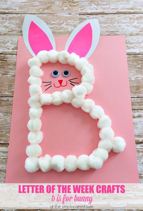 Alphabet letter crafts are a fun way to learn and practice the alphabet. Our preschool letter b craft is great for the letter B and for around Easter! Preschool Easter Craft, Preschool Letter B, Easter Craft Ideas, Preschool Easter, Abc Crafts, Alphabet Letter Crafts, Easter Crafts For Toddlers, The Letter B, Easy Easter Crafts