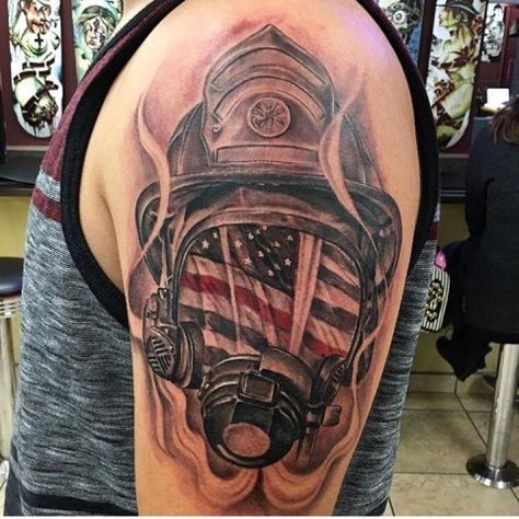 Fire Dept Tattoos, Fire Department Tattoos, Firefighter Tattoo Sleeve, Fireman Tattoo, Fighter Tattoos, Firefighter Tattoos, Fire Tattoos, Fighter Tattoo, Ems Tattoos