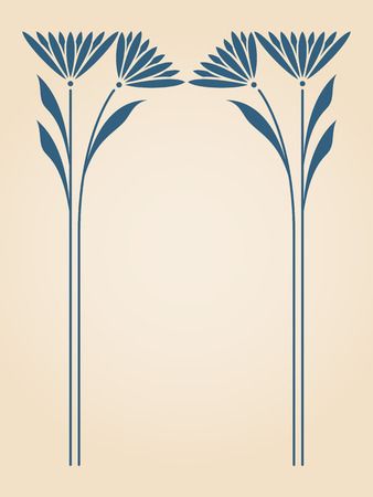 Vector Art Nouveau Floral Elements For Print And Design. Royalty Free SVG, Cliparts, Vectors, And Stock Illustration. Image 70379540. Art Deco Elements Design, Greek Art Nouveau, Art Nouveau Minimalist, Art Nouveau Stencils, Art Nouveau Block Print, Art Nuevo Flowers, Art Nouveau Colors, Art Deco Flower Pattern, Art Nouveau Drawing Tutorial