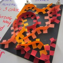 Abstract Movement Sculptures - Art with Mrs. Peroddy Art Sub Plans, 3d Art Projects, 4th Grade Art, Folding Paper, 3rd Grade Art, Elementary Art Projects, Relief Sculpture, Homeschool Art, School Art Projects