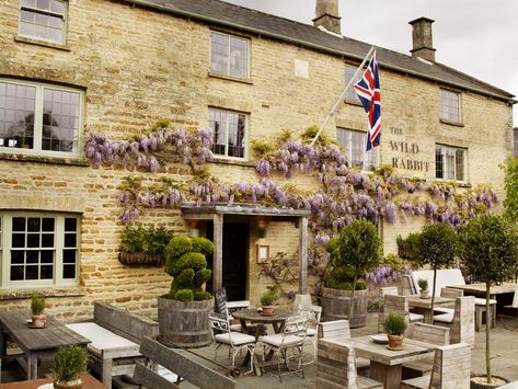 The Wild Rabbit, Kingham: A farm-powered Cotswolds inn with Daylesford comforts Wild Rabbit, Sand Stone, Scandi Design, Private Dining Room, Spa Offers, Hot Tub Outdoor, The Cotswolds, Private Dining, Cool Countries