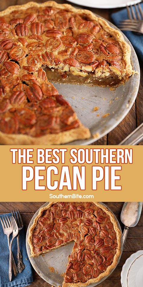 Southern Pecan Pie Recipe, Coated Pecans, Amazing Pies, Pecan Pie Recipe Southern, Best Pecan Pie Recipe, Caramel Custard, Southern Pecan Pie, Pecan Desserts, Best Pecan Pie