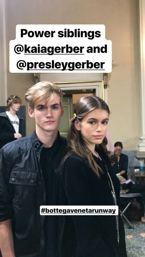 Presley Walker Gerber, Presley Walker, Kaia And Presley Gerber, Kaia Crawford, Presley Gerber, Pretty Faces, Kaia Gerber, Cindy Crawford, Model Life