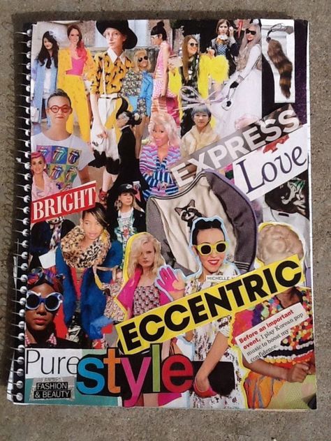 Magazine Diy Ideas, Collage Notebook Cover, Journal Cover Collage, Magazines Aesthetic, Collage Of People, Collage Notebook, Journal Cover Ideas, Collage Magazine, School Collage