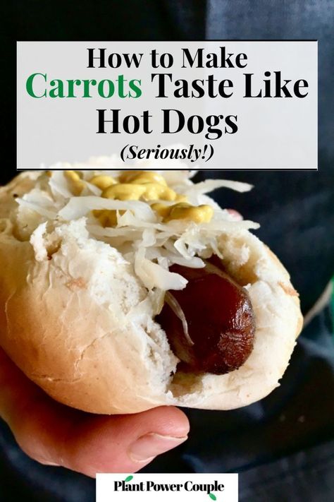 Plant Based Hot Dogs, Vegan Meat Options, Plant Based Asparagus Recipes, Tabitha Brown Carrot Dog, Carrot Hotdogs Recipe, Best Way To Make Hot Dogs, Carrot Hot Dogs Vegan, Carrot Dogs Recipe, Vegan Menu Ideas