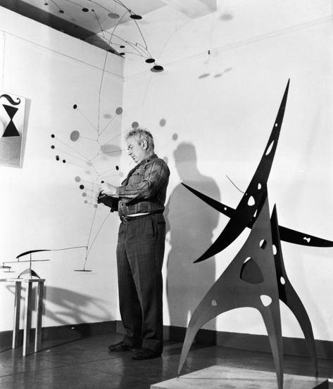 See Alexander Calder’s Wildly Innovative Creations - Galerie Pace Gallery, Calder Mobile, Engineering Degree, Study Painting, Diego Velazquez, Experimental Art, Seattle Art Museum, At Work, Seattle Art