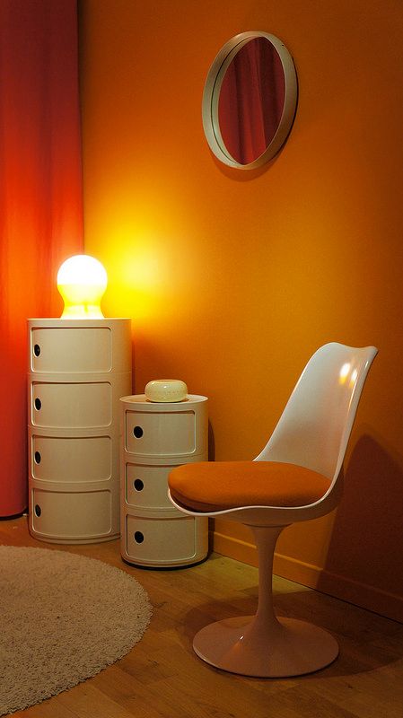 Part of P.A.M. The Orange Room | Space Age ! | arnaud ajackinphreak | Flickr Space Age Interior, 70s Room, 70s Interior Design, Orange Room, Orange Rooms, 70s Interior, Retro Interior Design, 70s Home, 70s Home Decor