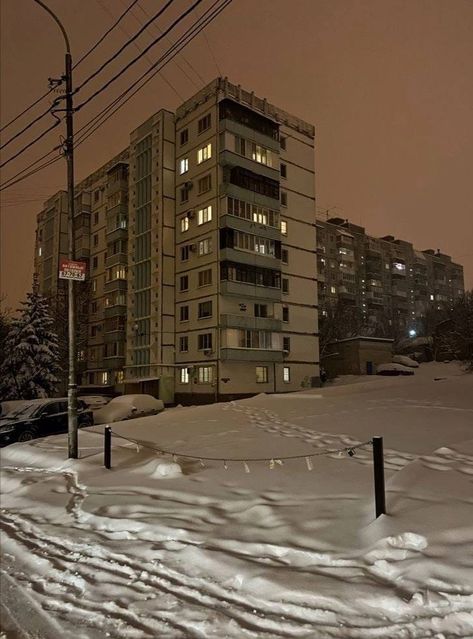 Russian Home, Brutalism Architecture, Russian Winter, European Aesthetic, Europe Aesthetic, East Europe, Europe Winter, Winter Scenery, Chernobyl