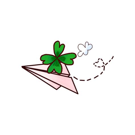 Doodles, Wallpapers, Cartoons Png, Paper Airplanes, Lined Paper, Four Leaf Clover, Simple Lines, Clover Leaf, Png Images