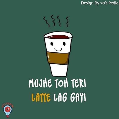 Chai Funny Quotes, Chai Quotes Hindi Funny, Funky Living Room Ideas, Funky Living Room, Swag Words, Food Quotes Funny, Chai Quotes, Funky Quotes, Indian Illustration