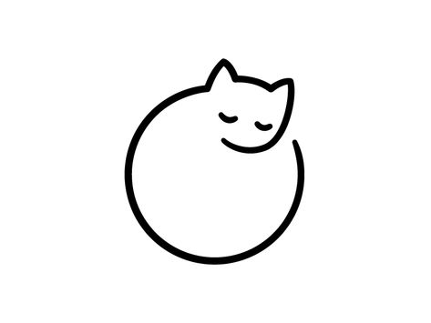 Minimal Cat by Irina Mir #Design Popular #Dribbble #shots Minimal Cat Tattoo, Personal Tattoos, Logo Animal, Minimal Drawings, 그림 낙서, Gambar Figur, Pola Sulam, 문신 디자인, Mini Drawings