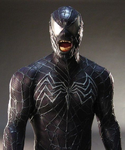 unused-black-spider-man-and-venom-costumes-for-spider-man-3 Venom Spiderman 3, Venom Halloween Costume, Venom Costume, Spider Man Trilogy, Venom Spiderman, Spiderman Venom, Venom Movie, Venom Art, Arte Nerd