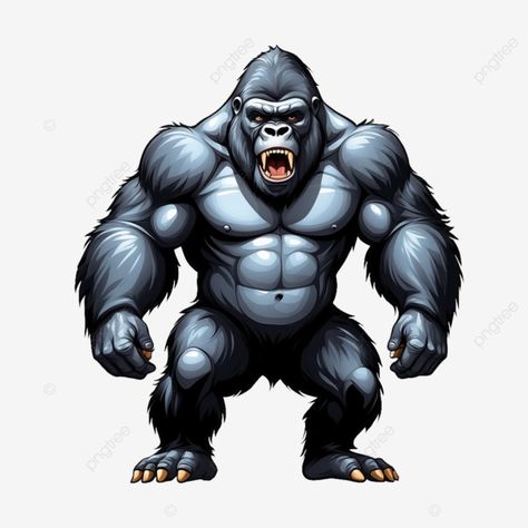 angry gorilla isolated on white background cartoon style vector illustration angry gorilla isolate White Background Cartoon, Angry Gorilla, Sick Tattoos, Sketch Board, Gorilla Tattoo, Baby Gorillas, Background Cartoon, Sick Tattoo, Cartoon Clipart