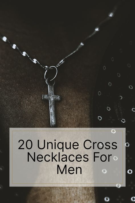 Elevate your style with a cross necklace designed for men! ⛪️✨ Discover a symbol of faith and fashion that adds a touch of sophistication to any outfit. #MenFashion #CrossNecklace #FaithAndStyle Men's Cross Necklaces, A Cross Necklace, Gold Crucifix Necklace, Mens Cross Necklace, Necklaces For Men, Crucifix Necklace, Cross Necklaces, Sterling Silver Cross Necklace, Amulet Necklace