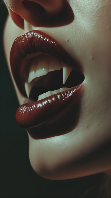 Vampire Wine Aesthetic, Vampire Portrait Photography, Vampire Lady Aesthetic, Vampire Female Aesthetic, Sinful Aesthetic, Vampire Mouth Reference, Fem Fetal Aesthetic, Dark Portrait Men, Spider Crawling Out Of Mouth