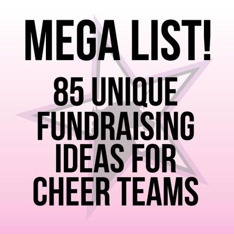 Cheer Fundraiser Ideas, Ideas For Fundraising, Cheerleading Routine, Cheerleading Fundraiser, Dance Fundraisers, Cheer Games, Fundraising Games, Golf Fundraiser, Unique Fundraisers