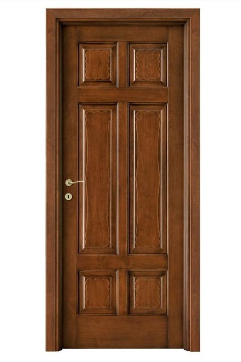 Wooden Panel Doors, Pintu Ganda, Solid Wood Door, House Front Door Design, Single Door Design, Door Design Photos, Front Door Design Wood, Wooden Front Door Design, Wooden Main Door