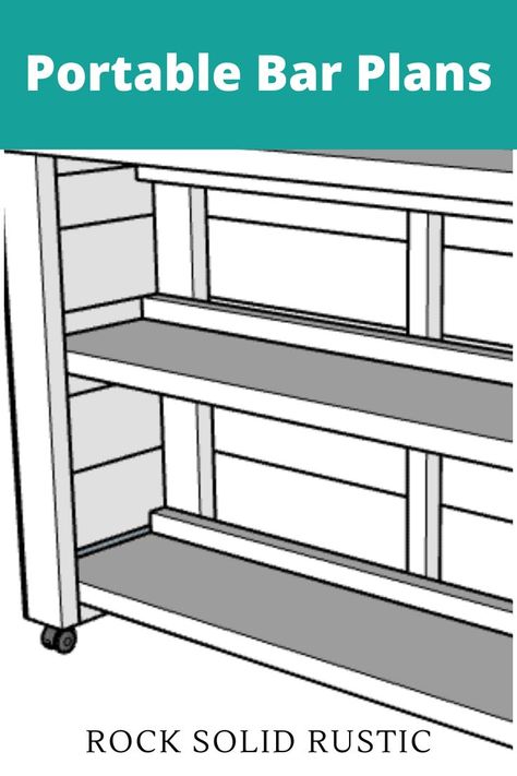 This isn't your typical bar, this is a functional piece of furniture. Our portable bar can be used as a mini bar, console table, prep space, craft station, storage, and much more! A bar on wheels will add additional entertaining space and storage wherever you need it. Bar On Wheels Diy, Portable Bar On Wheels, Folding Bar, Foldable Bar, Diy Portable Bar, Portable Bar Table, Portable Bar Ideas, Bar On Wheels, Farmhouse Bar