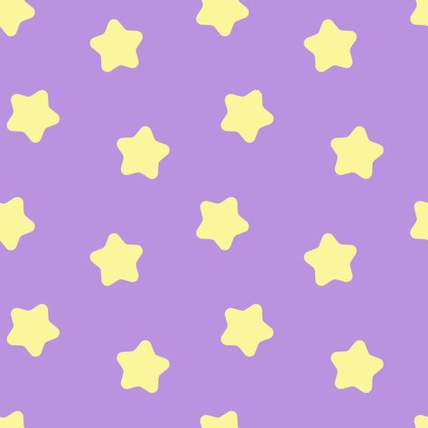 Seamless background with yellow stars pattern on pastel purple background. Pastel Purple And Yellow Aesthetic, Light Purple And Yellow Aesthetic, Purple And Yellow Aesthetic Pastel, Aster Arcadia Wallpapers, Purple Cute Background, Yellow Heart Nails, Yellow Wedding Nails, Purple Aesthetic Pattern, Yellow Star Wallpaper