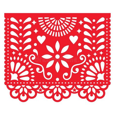 Mexican paper decorations - Papel Picado design, traditional fiesta banner inspi #Sponsored , #Paid, #traditional, #design, #banner, #fiesta, #Picado Mexican Paper Banner, Mexican Papel Picado, Retro Ornaments, Yard Cards, Hearts And Flowers, Paper Banners, Trendy Flowers, Theme Halloween, Party Banners