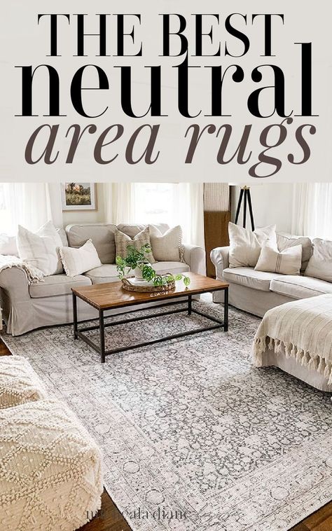 The Best Neutral Area Rugs Muted Area Rug Living Room, Light Grey Couch Area Rug, Area Rug On Grey Wood Floor, Living Room Rugs 9x12, Living Room Rugs Modern Farmhouse, Beautiful Living Rooms Cozy Area Rugs, 10x12 Living Room Rug, Area Rug Beige Couch, Rug For Dark Couch