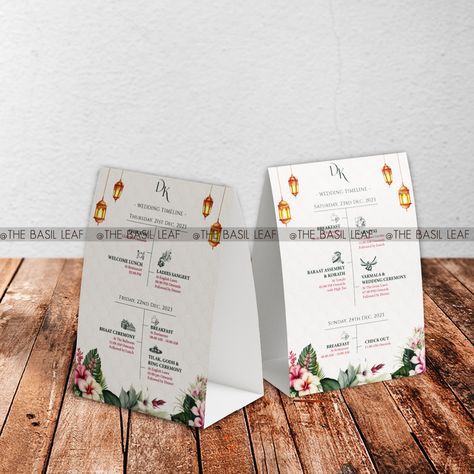 Ok Wedding Invitation Cards Indian, Postcard Invite, Invitation Creative, Itinerary Wedding, Card Room, Itinerary Design, Simple Wedding Cards, Diy Save The Dates, Invites Wedding