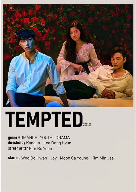 Tempted Kdrama, Kdrama Checklist, Drama Poster, Movies To Watch Teenagers, Korean Drama Series, New Movies To Watch, Film Posters Minimalist, Korean Drama Tv, Drama Ideas