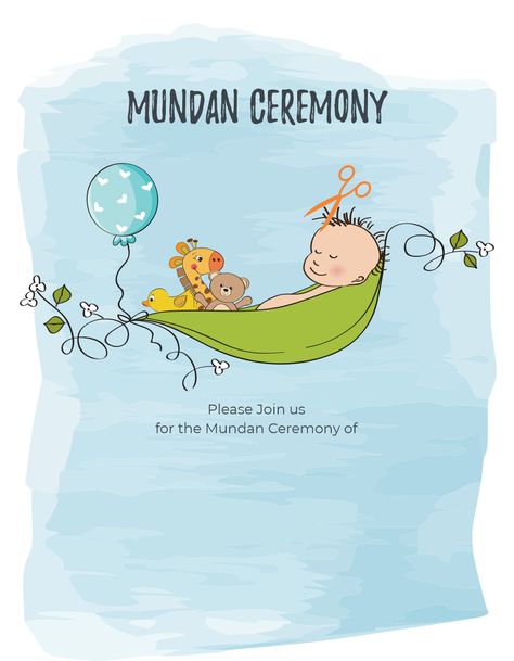 Mundan Ceremony Invitation Template, Mundan Invite, Mundan Ceremony Invitation, Mundan Ceremony, Invitation Card Maker, Ceremony Invitation, E Invite, Event Stand, Digital Invite