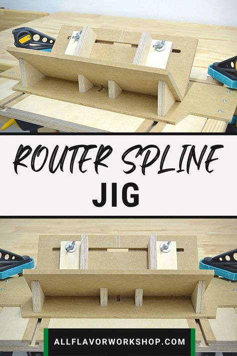 Make A Router Table, Spline Jig, Making A Router Table, Router Inlay, Build A Router Table, Router Jigs, Hand Router, Woodshop Ideas, Router Templates