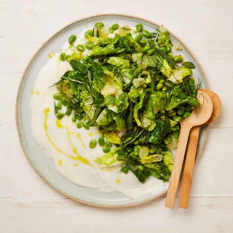 Yotam Ottolenghi's recipes for summery green side dishes | Food | The Guardian Green Side Dishes, Ottolenghi Salad, Yotam Ottolenghi Recipes, Braised Greens, Ottolenghi Recipes, Broad Beans, Herb Salad, Green Beans And Tomatoes, Broad Bean