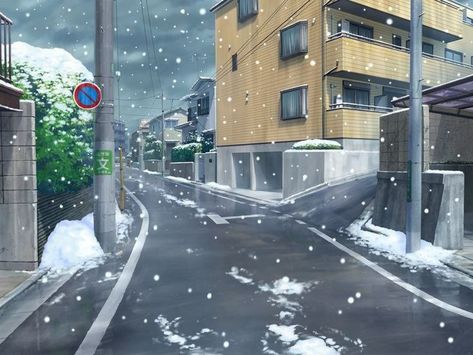 Anime background street / winter Gacha Edit Background, Gacha Custom Background, Gacha Life Background, Background Gacha Life, Gacha Life Backgrounds, Gacha Backgrounds Outside, Greenscreen Ideas, Free Green Screen Backgrounds, Gacha Background