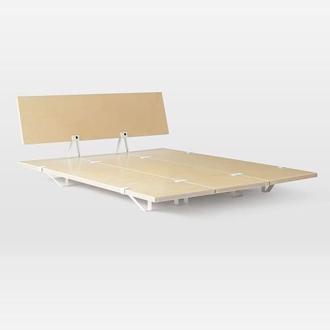 Floyd Platform Bed, Floyd Detroit Bed Frame, Floyd Bed Bedroom Ideas, Floyd Bed Frame, Birch Headboard, Platform Beds With Storage, Construction Bed, Floyd Bed, Platform Bed Headboard