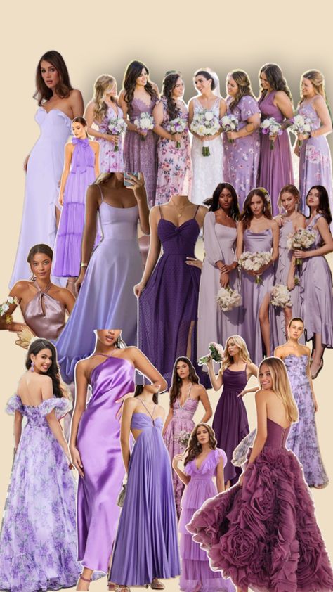 Mix And Match Bridesmaid Dresses Purple, Lavender Mix Match Bridesmaid Dresses, Multi Purple Bridesmaid Dresses, Beach Wedding Bridesmaid Dresses Purple, Bridal Party Purple, Lilac Bridesmaids Dresses, Purple And Pink Bridesmaid Dresses, Bridesmaid Dresses Purple Lavender, Purple Bridesmaid Dresses Mismatched