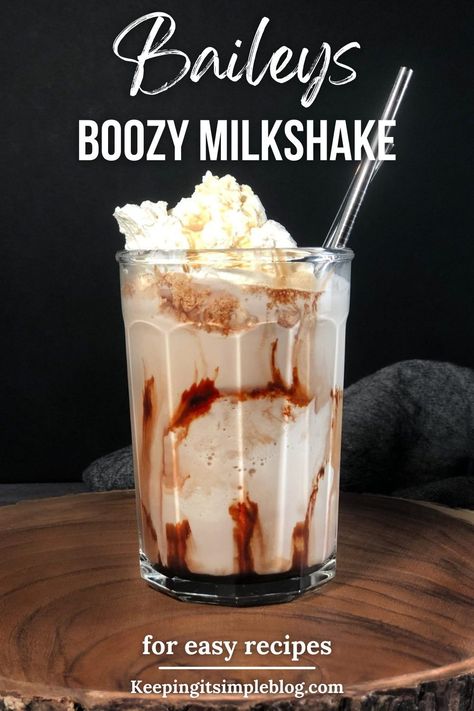 Boozy Milkshake Recipes, Baileys Milkshake, Baileys Espresso, Baileys Recipes Drinks, Irish Cream Drinks, Yummy Milkshake Recipes, Baileys Drinks, Irish Cream Recipe, Boozy Milkshake