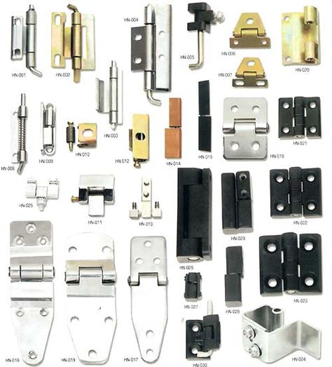 Hinges Types Of Hinges, Kitchen Cabinets Hinges, Furniture Hinges, Metal Fabrication Tools, Fabrication Tools, Engineering Tools, Metal Bending, Electrical Projects, Screws And Bolts