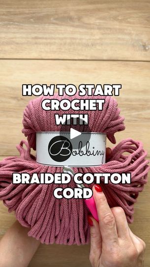 How to start crochet with Bobbiny Braided Cotton Cord for very beginners tutorial. 🧶

Modern crochet with this 5mm cord is a great way to start your crochet journey.

Ready to start crocheting with cotton cord? 🌟

Choose your favorite color of 5mm cotton cord.
Find the end of the cord.
Grab a 10mm crochet hook.
Get ready for my beginner-friendly tutorial, perfect for anyone new to crocheting!

#crochetforbeginners #crochettutorial #bobbiny #moderncrochet #crochetbasketpattern #crochetlove #crochetplacemat | All Yarn Drive | Piero Piccioni · Lady Love Bobbiny Crochet, How To Crochet Around A Cord, I Cord Crochet Tutorials, Crochet Cord For Purse, 3mm Cord Crochet Bag, How To Start Crochet, How To Do Hdc Crochet Stitch, Crochet Basket Pattern, I ❤ Ny