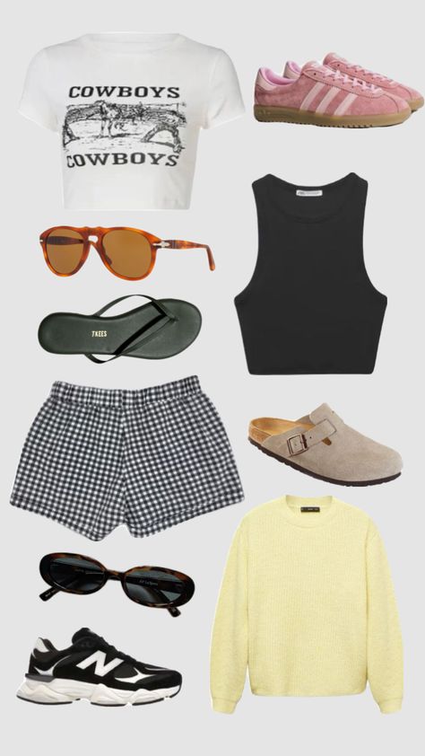 Black and white boxer shorts outfit inspo ideas | sneakers adidas sambas cowboy western Birkenstocks tkees flip flops sandals summer spring #outfit #boxers #summer Outfits With Boxers, White Boxer Shorts, Boxer Shorts Outfit, Tkees Flip Flops, Boxer Shorts For Women, Adidas Sambas, White Boxers, Shorts Outfits Women, Shorts Outfit