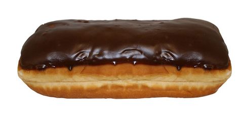 Chocolate-covered long john donut Chocolate Long Johns, Long John Donut Recipe, Long John Doughnut Recipe, Long John Donut, Homemade Donuts Recipe, Donut Recipe, Homemade Donuts, Doughnut Recipe, Long John