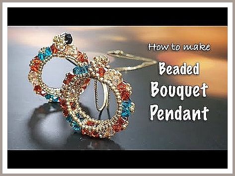 Jewelry Handmade - Yes, Everyone Wants It! Isn't that what you are looking for? Visit now for more ideas. Beaded Pendant Tutorials, Bead Making Tutorials, Bouquet Pendant, Beaded Bouquet, Jewelry Making Patterns, Diy Beaded Bracelets, Beaded Bracelets Tutorial, Beaded Jewels, Fashion Pendant