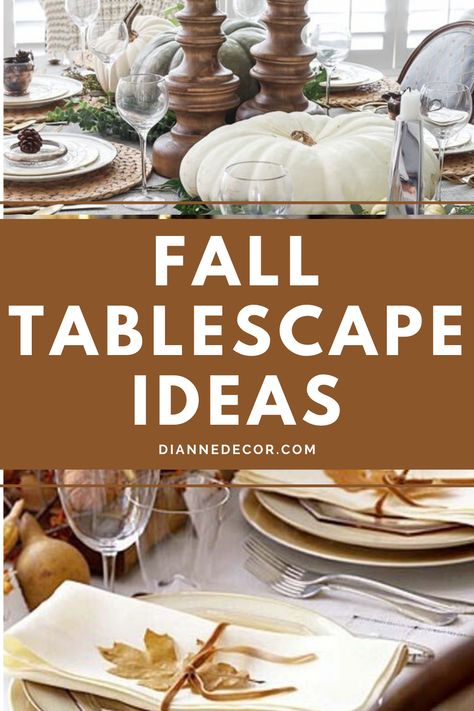 Tis' the season for gathering, big meals, and creating an amazing fall tablescape. Here are 10 awesome fall tables decor ideas for your home.    #falltablescape #falldecor #tablescapeideas #falltabledecor #homedecorating Round Tablescapes Fall, Simple Elegant Tablescapes, Fall Tablescapes For Round Tables, Fall Decor Ideas For Dining Table, Fall Dinner Tablescape, Fall Tablecloth Ideas, Modern Fall Tablescapes, Fall Brunch Ideas Decor, Fall Dinner Party Tablescape