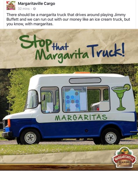 Margarita Truck Alcohol Truck, Beverage Truck, Margarita Truck, Margarita Machine, Jimmy Buffett, Truck Ideas, Ice Cream Truck, Food Trucks, Adult Drinks