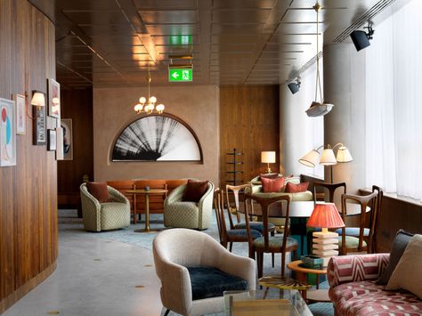 Former BBC headquarters transformed into Soho House members' club Soho House White City, Soho Club, Soho House Barcelona, House Lounge, Soho Farmhouse, Members Club, White City, Lounge Area, Soho House